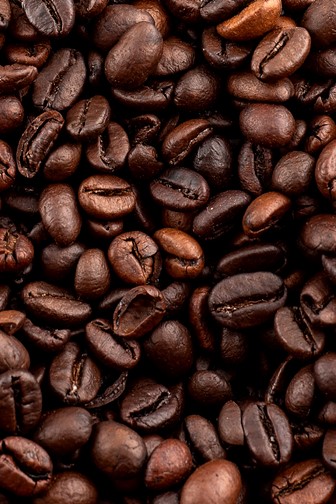 roasted arabica and robusta coffee beans